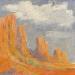 Painting Morning Storm in Sedona by Carrillo Cindy  | Painting Figurative Landscapes Oil