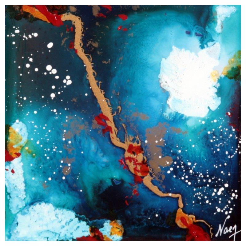 Painting C 2486 by Naen | Painting Abstract Acrylic Ink