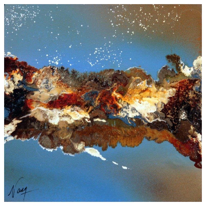 Painting C 2663 by Naen | Painting Abstract Acrylic Ink