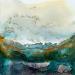 Peinture 1809 Profondeur Marine par Depaire Silvia | Tableau Abstrait Paysages Minimaliste Acrylique