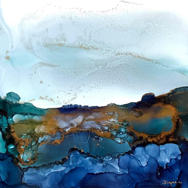 Painting 1826 Profondeur Marine by Depaire Silvia | Painting Abstract Landscapes Minimalist Acrylic