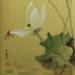 Gemälde Lotus and dragonfly von Du Mingxuan | Gemälde Figurativ Natur Aquarell Tinte