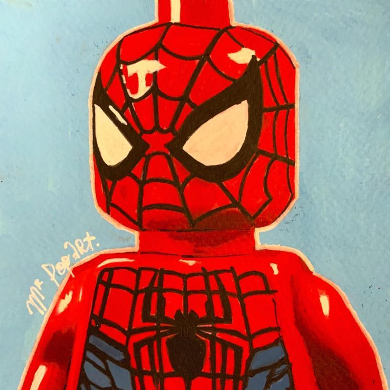 Peinture Spidey « L »  par MR.P0pArT | Tableau Pop-art Icones Pop Acrylique Posca