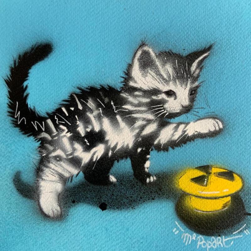 Peinture F*****g Kitten par MR.P0pArT | Tableau Pop-art Animaux Acrylique Posca