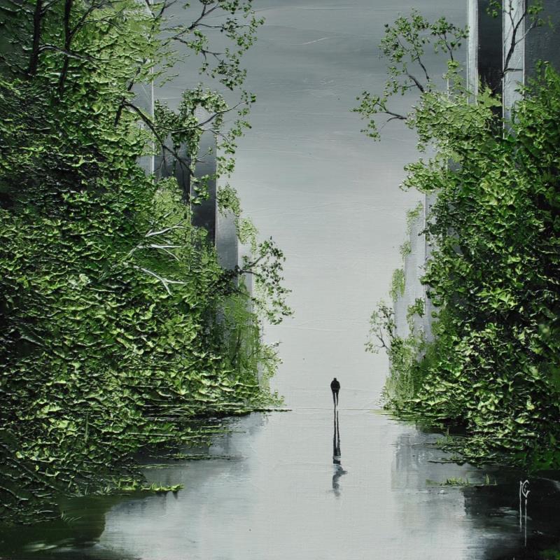 Painting L'homme forêt by Galloro Maurizio | Painting Figurative Urban Oil