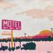 Painting Summer motel by Sophie L. | Painting Figurative Landscapes Acrylic