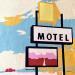 Painting Arizona motel by Sophie L. | Painting Figurative Landscapes Acrylic