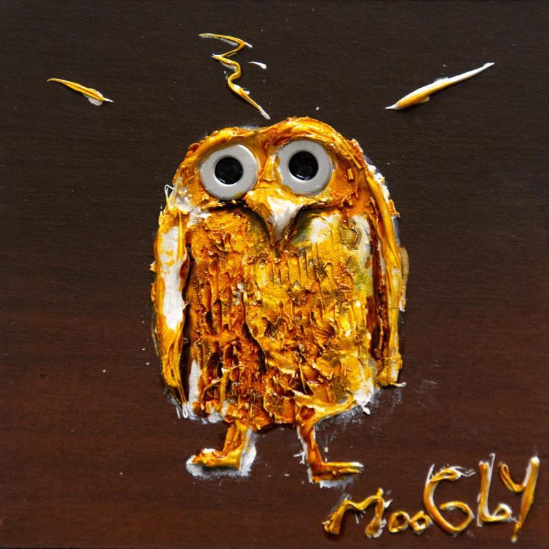 Painting INCERTUS by Moogly | Painting Raw art Acrylic, Pigments, Resin Animals