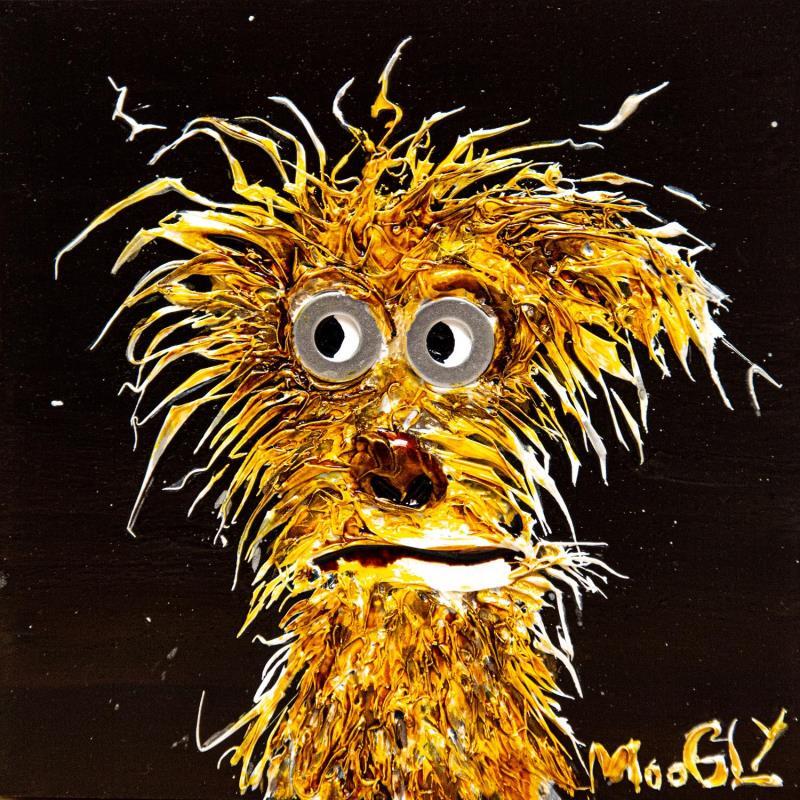 Peinture Grizzlus par Moogly | Tableau Art Singulier Animaux Acrylique Résine Pigments