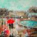 Painting Dans le parc by Solveiga | Painting Acrylic