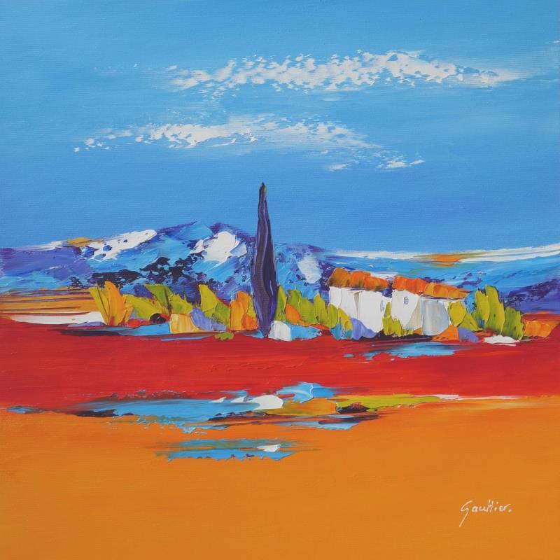 Painting En Pays d'Aix by Gaultier Dominique | Painting Figurative Landscapes Oil