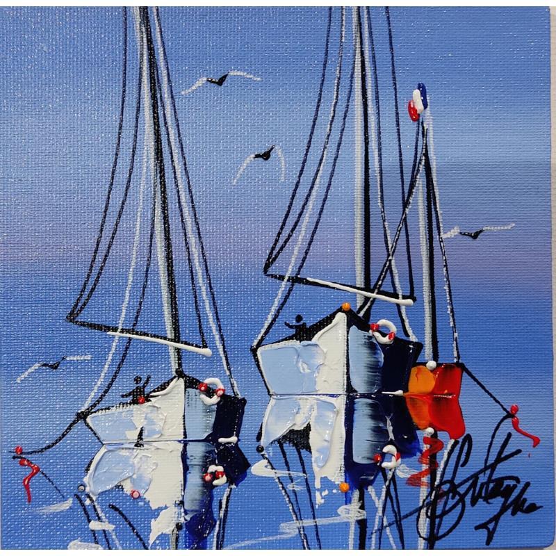 Painting L'instant maritime by Fonteyne David | Painting Figurative Acrylic