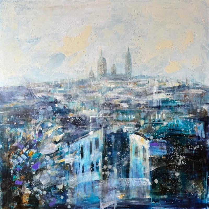 Painting automne in paris by Solveiga | Painting Acrylic