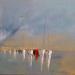 Painting Ocres balayés par le vent by Klein Bruno | Painting Figurative Marine Oil