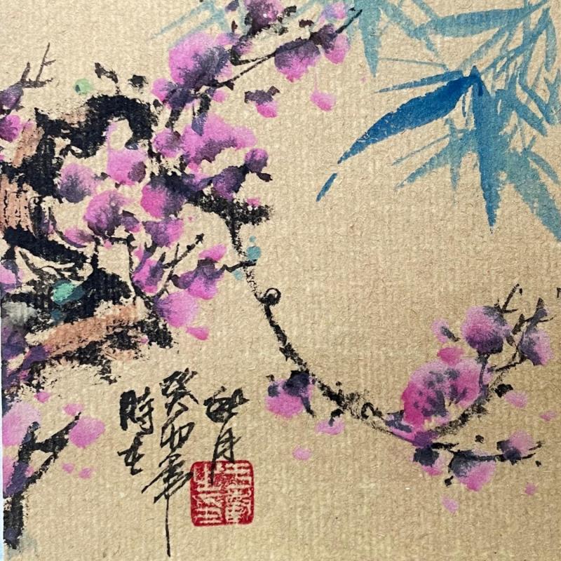 Peinture Cherry blossom   par Yu Huan Huan | Tableau Figuratif Nature Encre