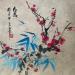 Peinture Bamboo and blossom   par Yu Huan Huan | Tableau Figuratif Nature Encre