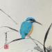 Painting King fisher   by Yu Huan Huan | Painting Figurative Animals Ink