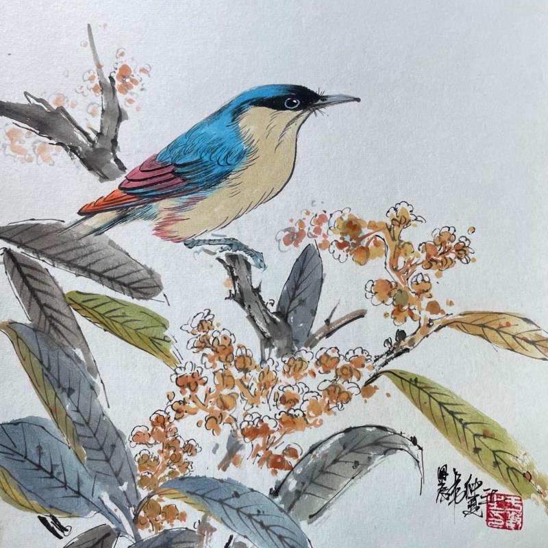 Painting Beauty genie  by Yu Huan Huan | Painting Figurative Nature Animals Ink