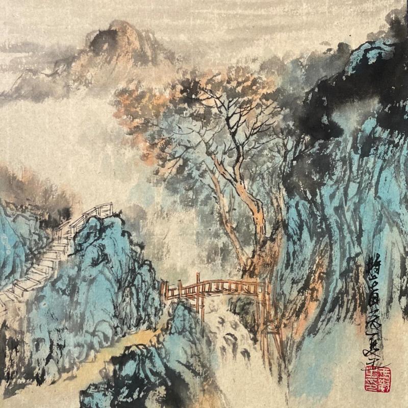 Painting View by Yu Huan Huan | Painting Figurative Ink Landscapes