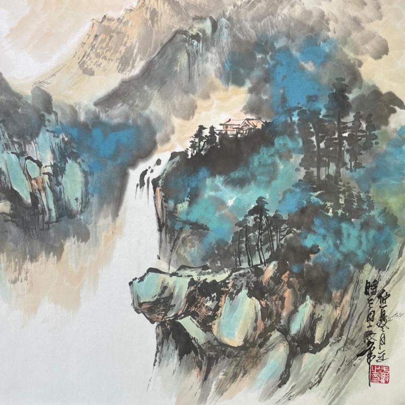 Gemälde Morning mist  von Yu Huan Huan | Gemälde Figurativ Landschaften Natur Tinte