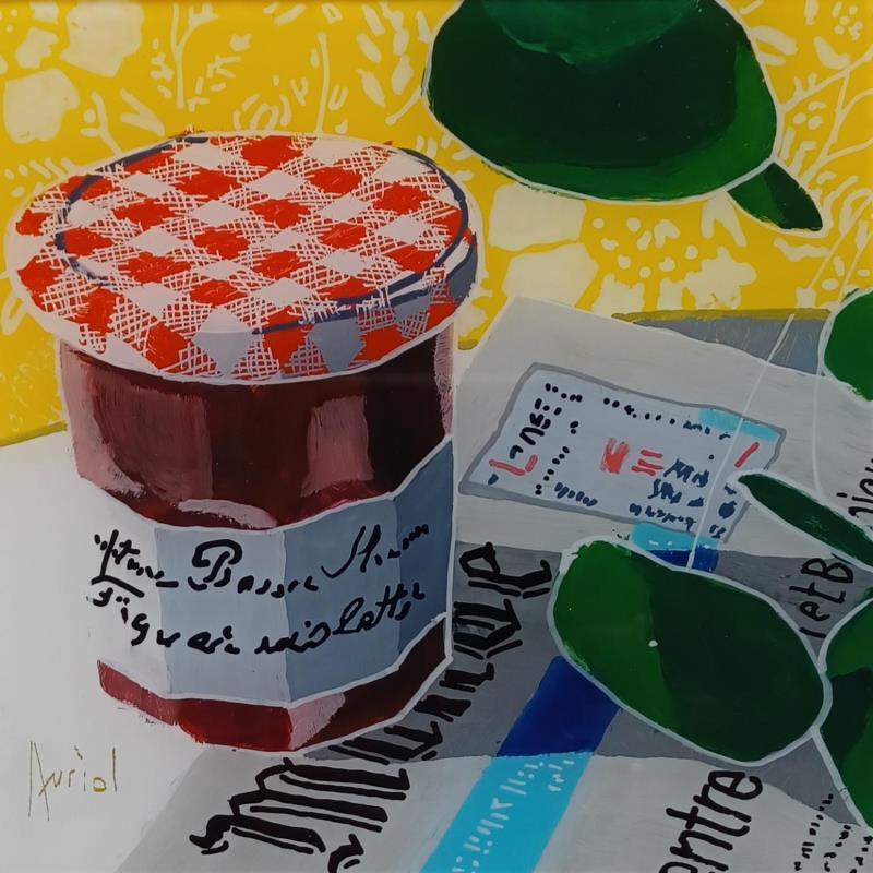 Painting Nouvelles du soir by Auriol Philippe | Painting Figurative Acrylic, Plexiglass, Posca Still-life