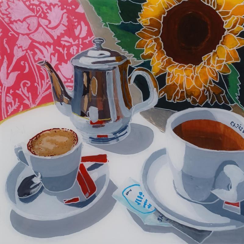 Painting Vincent ne croyait pas au soleil by Auriol Philippe | Painting Figurative Still-life Plexiglass Acrylic Posca