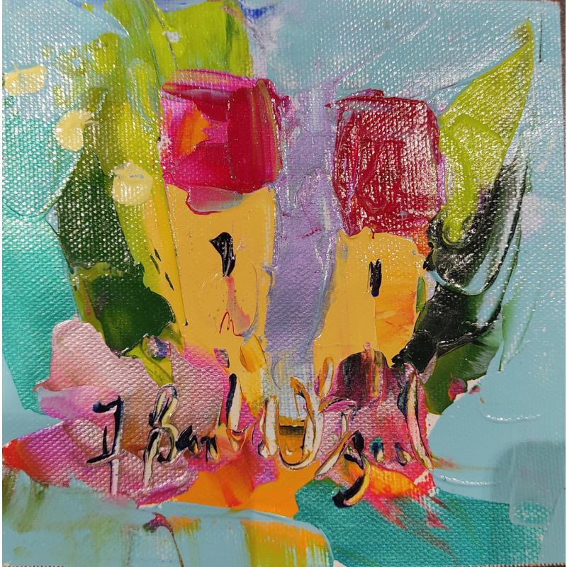 Peinture Annonce du printemps  par Bastide d´Izard Armelle | Tableau Abstrait