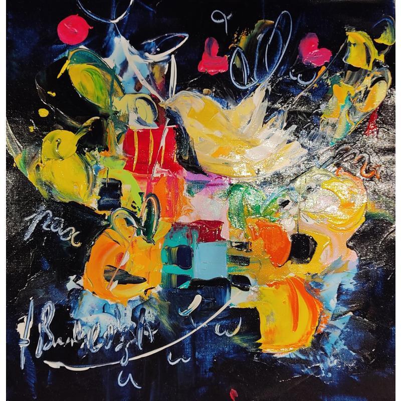 Painting Les oiseaux de feu  by Bastide d´Izard Armelle | Painting Abstract