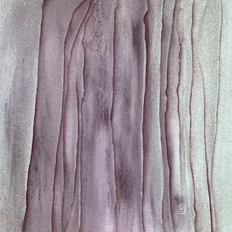 Gemälde Carré Tranquille 1 von CMalou | Gemälde Materialismus Minimalistisch Sand