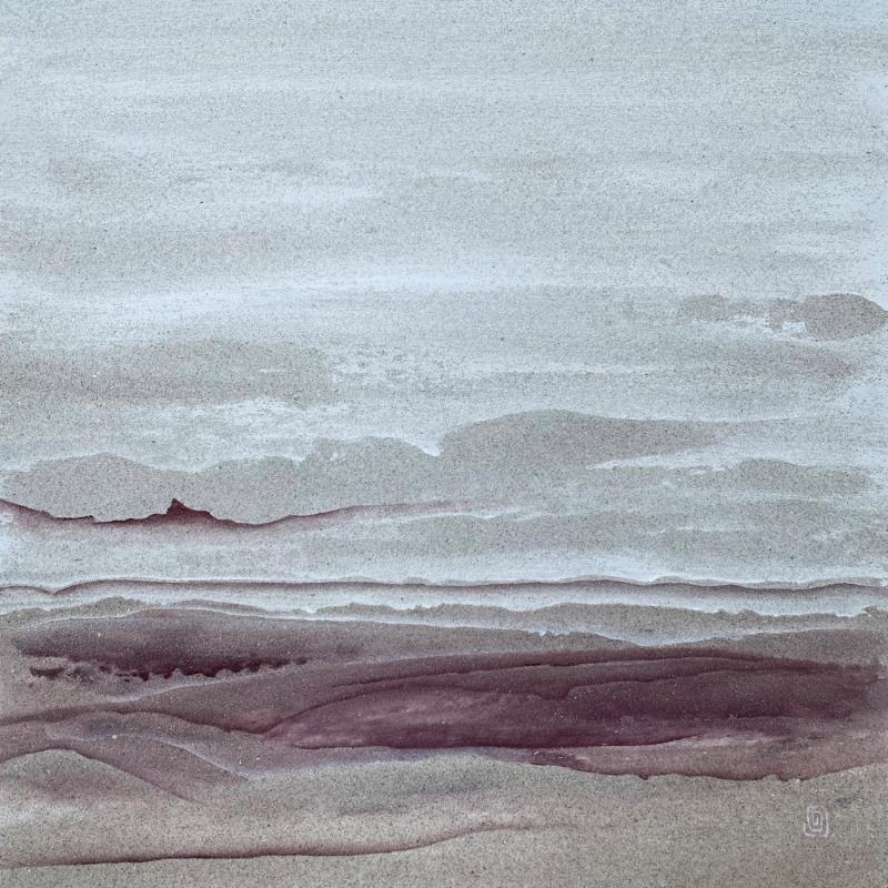 Gemälde Carré Détente 1 von CMalou | Gemälde Materialismus Minimalistisch Sand