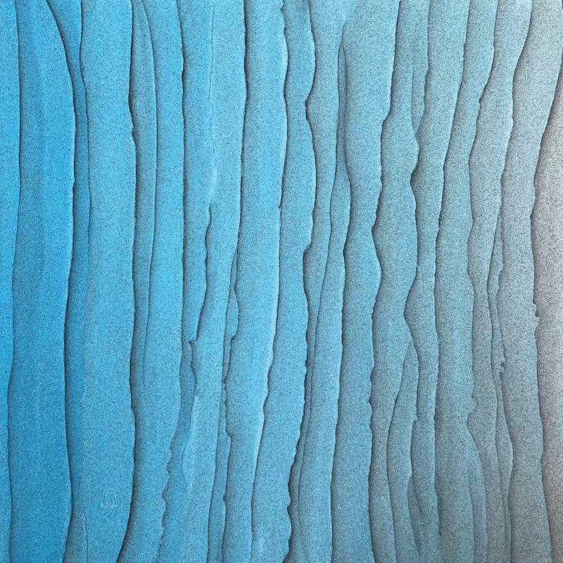 Gemälde Carré Détente 2 von CMalou | Gemälde Materialismus Minimalistisch Sand