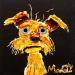 Painting Adoptablus by Moogly | Painting Raw art Animals Cardboard Acrylic Resin Pigments