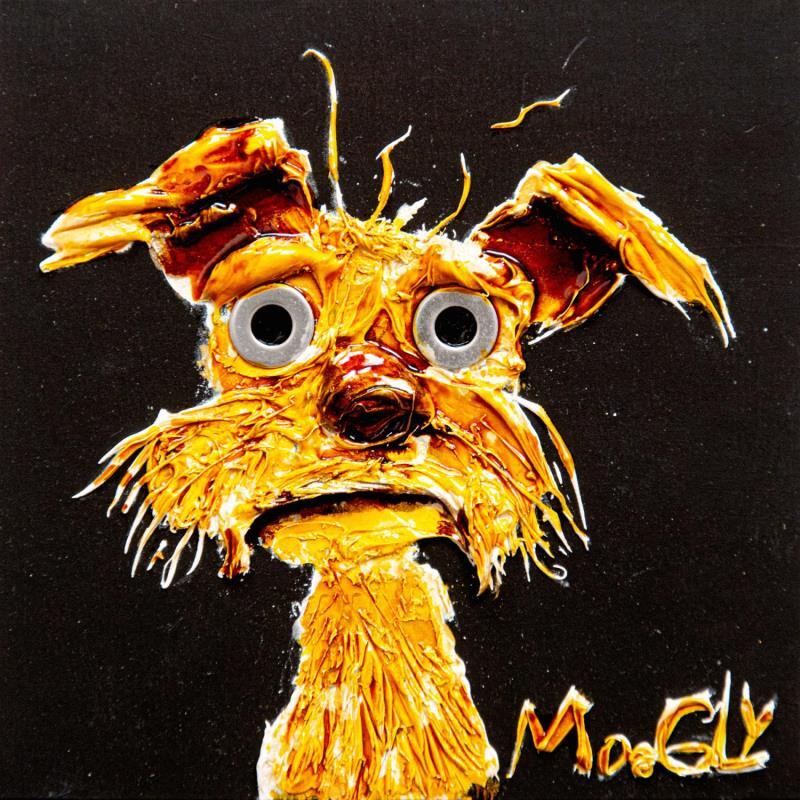 Painting Adoptablus by Moogly | Painting Raw art Animals Cardboard Acrylic Resin Pigments