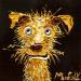 Painting Idefux by Moogly | Painting Raw art Animals Cardboard Acrylic Resin Pigments