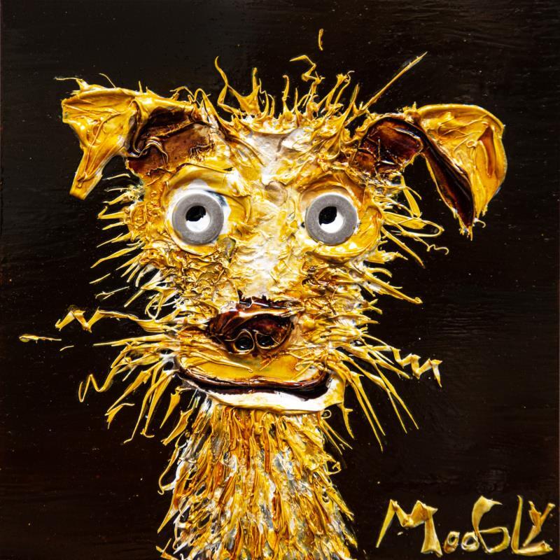 Peinture Idefux par Moogly | Tableau Art Singulier Animaux Carton Acrylique Résine Pigments