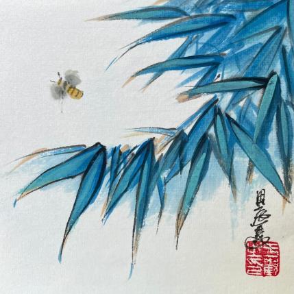 Painting Bee  by Yu Huan Huan | Painting Figurative Ink Animals, Nature