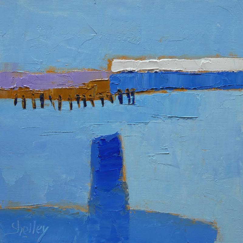 Painting Pacifique by Shelley | Painting Abstract Oil