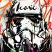 Painting Stormtrooper, iconic by Cornée Patrick | Painting Pop-art Urban Cinema Pop icons Graffiti Oil