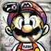 Peinture Mario Bros est un playboy par Cornée Patrick | Tableau Pop-art Portraits Cinéma Icones Pop Graffiti Huile