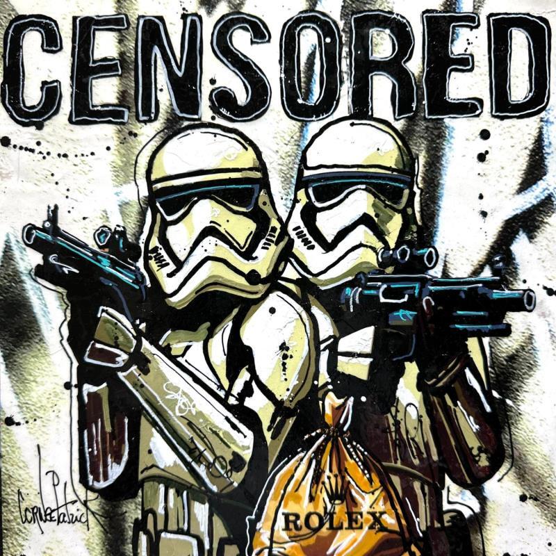 Peinture Stormtroopers gang par Cornée Patrick | Tableau Pop-art Cinéma Icones Pop Graffiti Huile