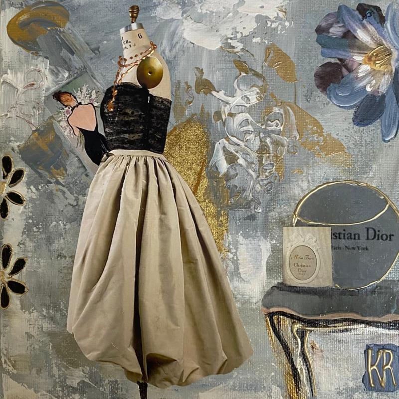 Gemälde Iris von Romanelli Karine | Gemälde Figurativ Modus Alltagsszenen Acryl Collage