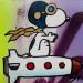 Gemälde ROCKET SNOOPY von Mestres Sergi | Gemälde Pop-Art Pop-Ikonen Graffiti Acryl