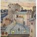 Peinture Paris Toits du soir  par Decoudun Jean charles | Tableau Figuratif Urbain Aquarelle