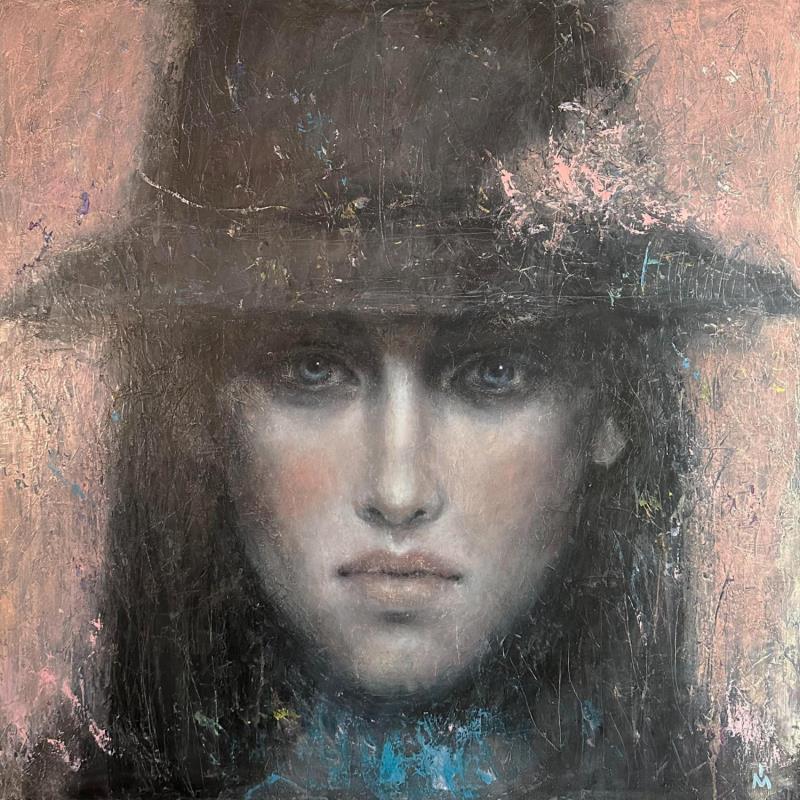 Painting Ghost by Ivanova Margarita | Painting Figurative Oil Portrait