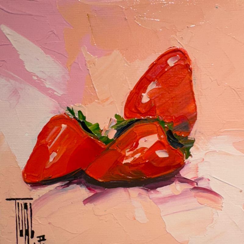 Painting Fraises by Tual Pierrick | Painting