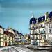 Peinture Place Francois Rude et Fontaine du Bareuzai à Dijon par Touras Sophie-Kim  | Tableau Réalisme Natures mortes Acrylique