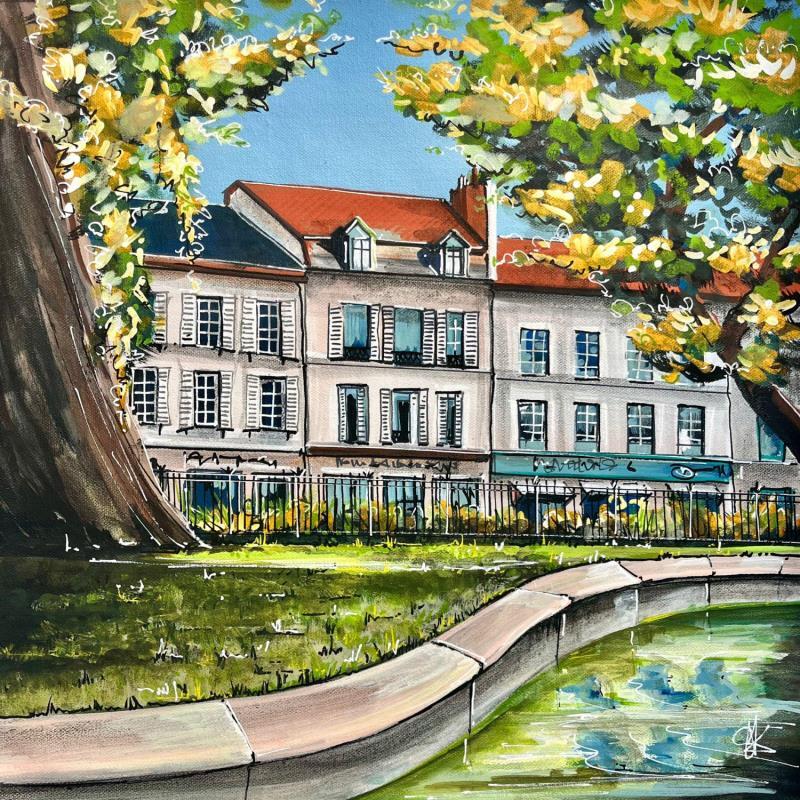Painting Jardin du palais des Ducs à Dijon by Touras Sophie-Kim  | Painting Realism Oil Still-life