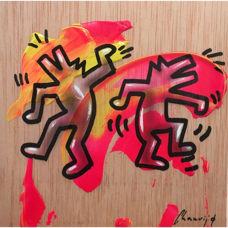 Painting KH Dance by Chauvijo | Painting Pop-art Acrylic, Graffiti, Resin Pop icons