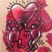 Peinture KH Love par Chauvijo | Tableau Pop-art Icones Pop Graffiti Acrylique Résine