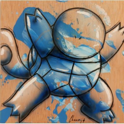 Painting Blue S by Chauvijo | Painting Pop-art Acrylic, Graffiti, Resin Animals, Pop icons